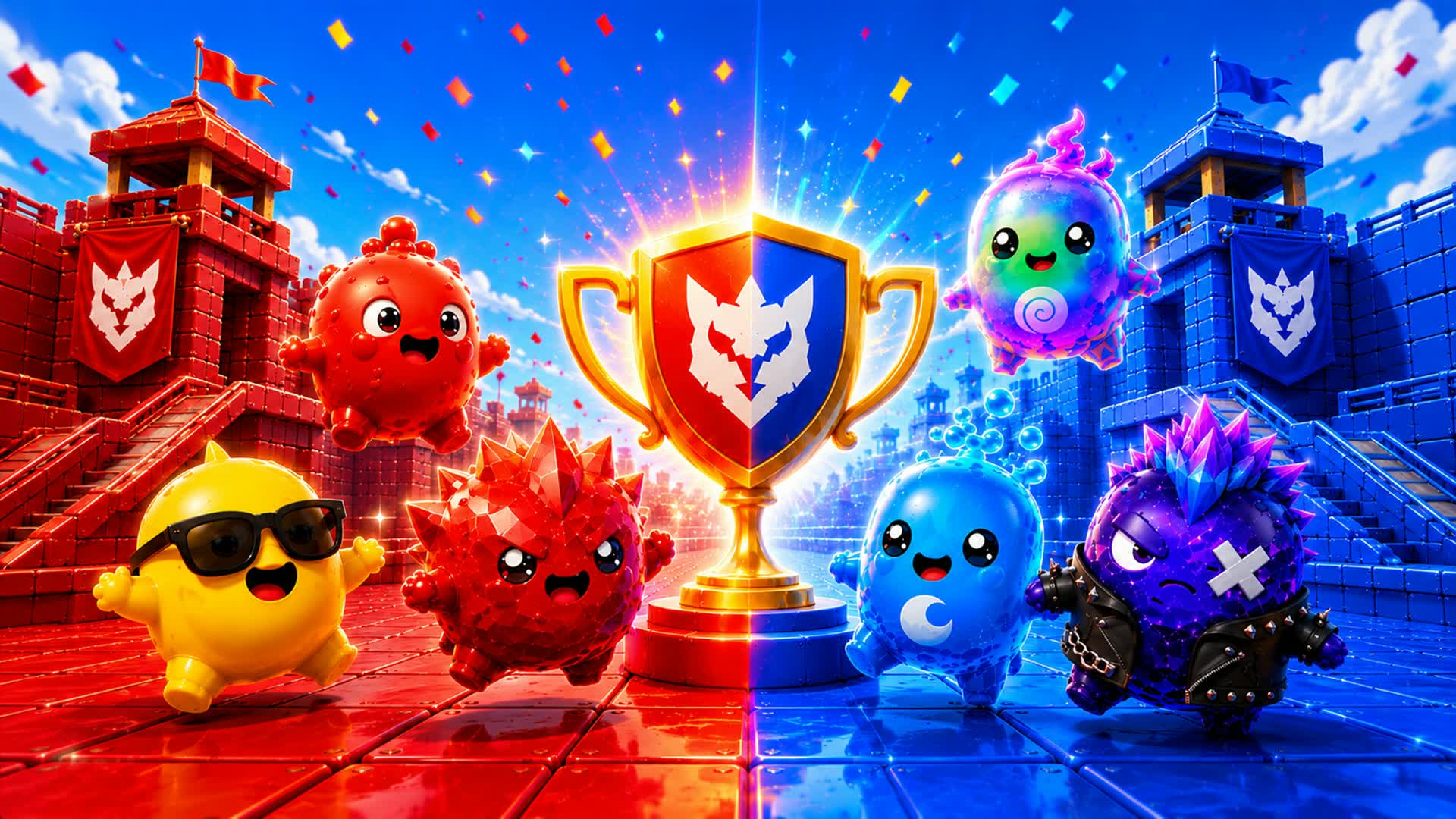 🎉 RED vs BLUE Adventure Zone 🎉