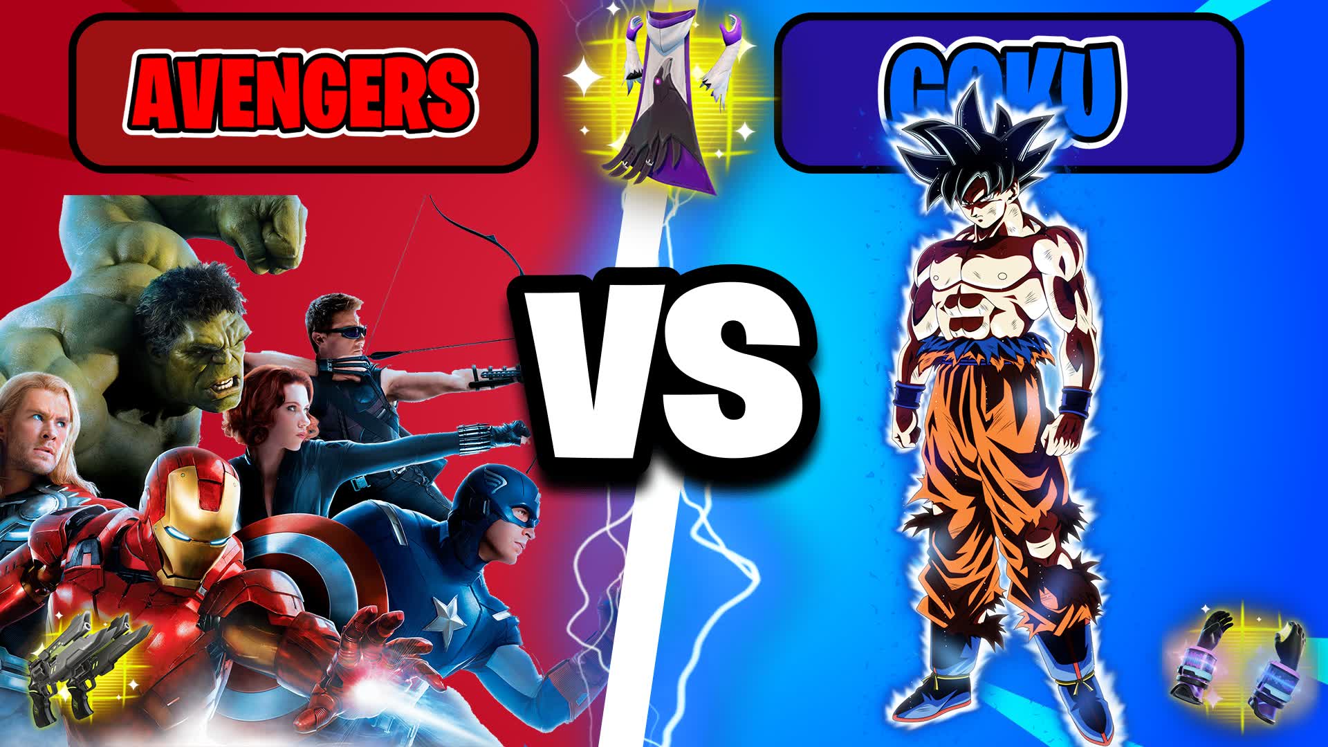 🔥Avengers VS Goku 🔴🔵