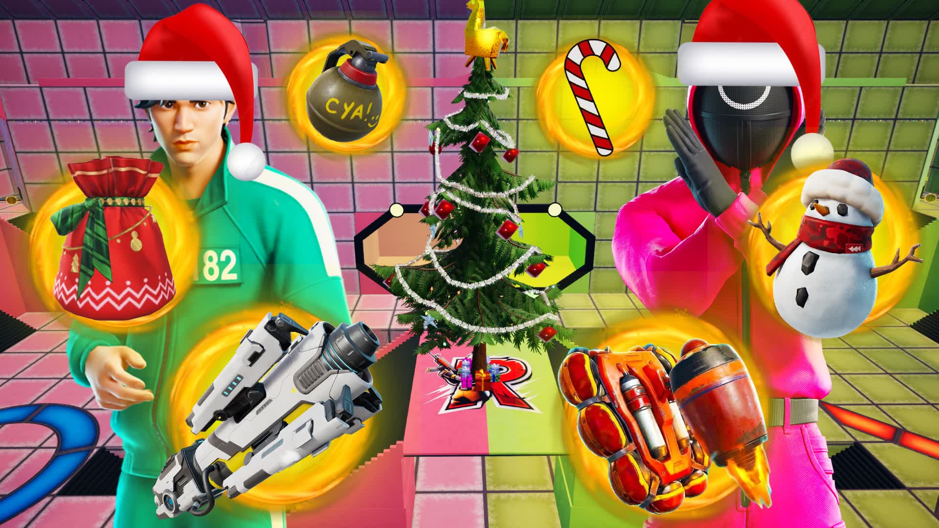 SQUID PINK VS GREEN: CHRISTMAS EDITION🎄