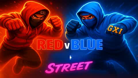 🔴🔵 Red vs Blue Street 🔴🔵