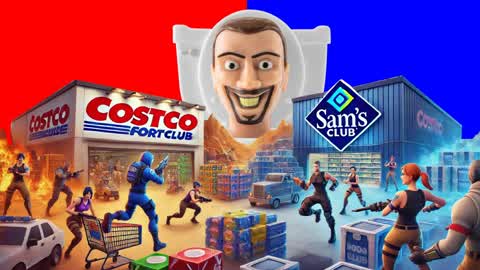 COSTCO🔴 VS SAM'S CLUB🔵: SKIBIDI🚽WAR👑