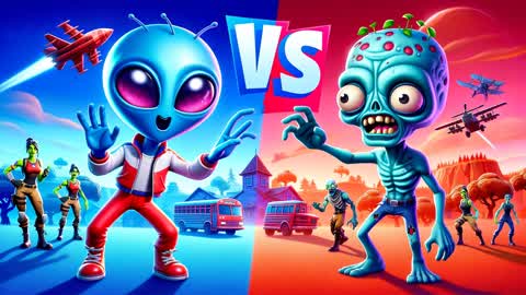 ALIENS VS ZOMBIES!! CRAZY!!