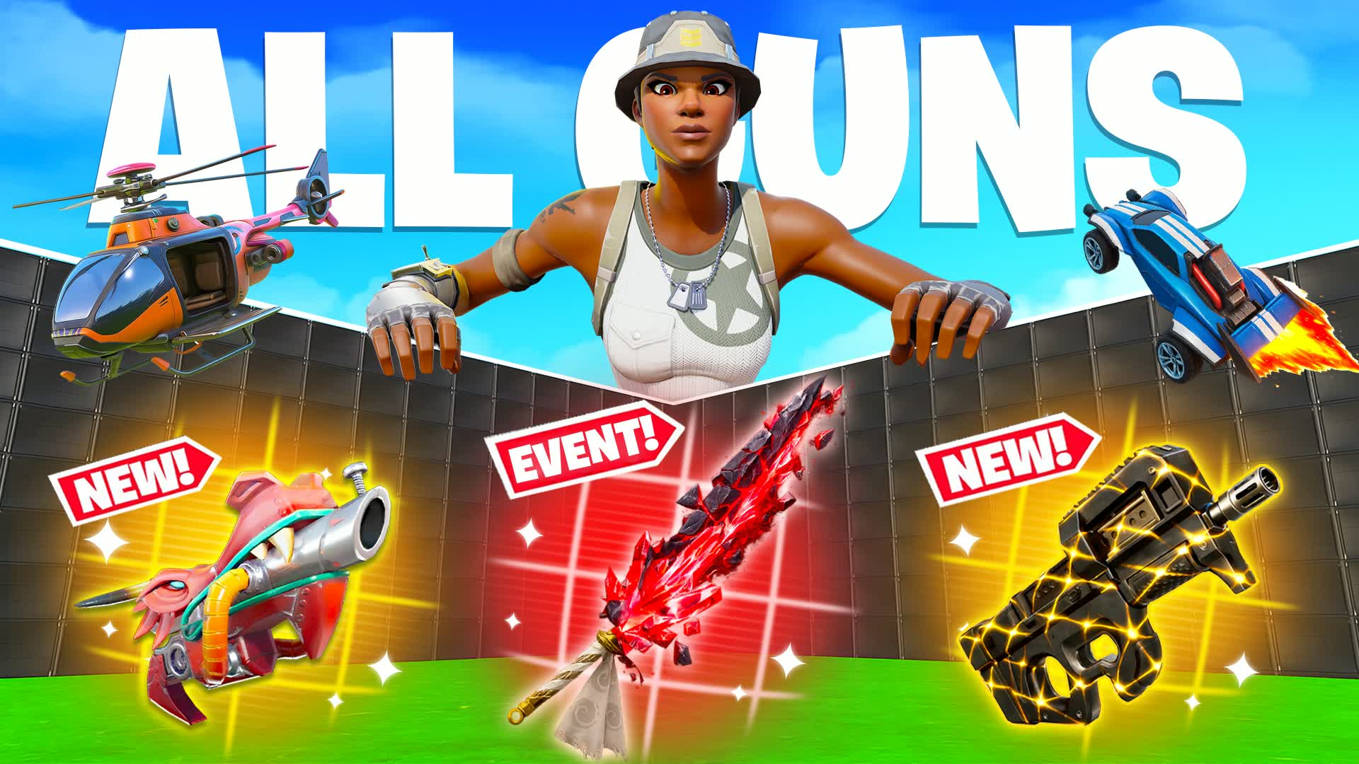 ULTIMATE 1V1 - ALL GUNS & RIDES