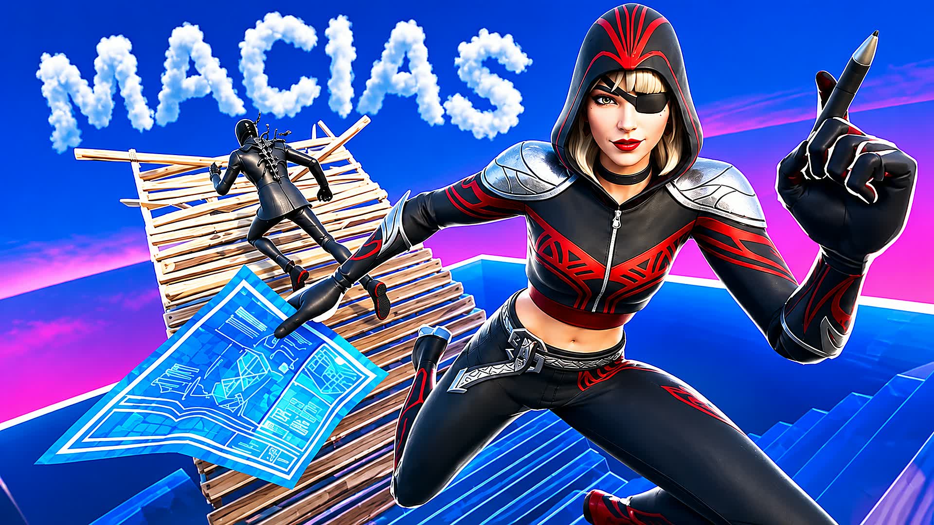 Macias 1vs1, Fortnite island 6153-6694-4374 by mr.macias