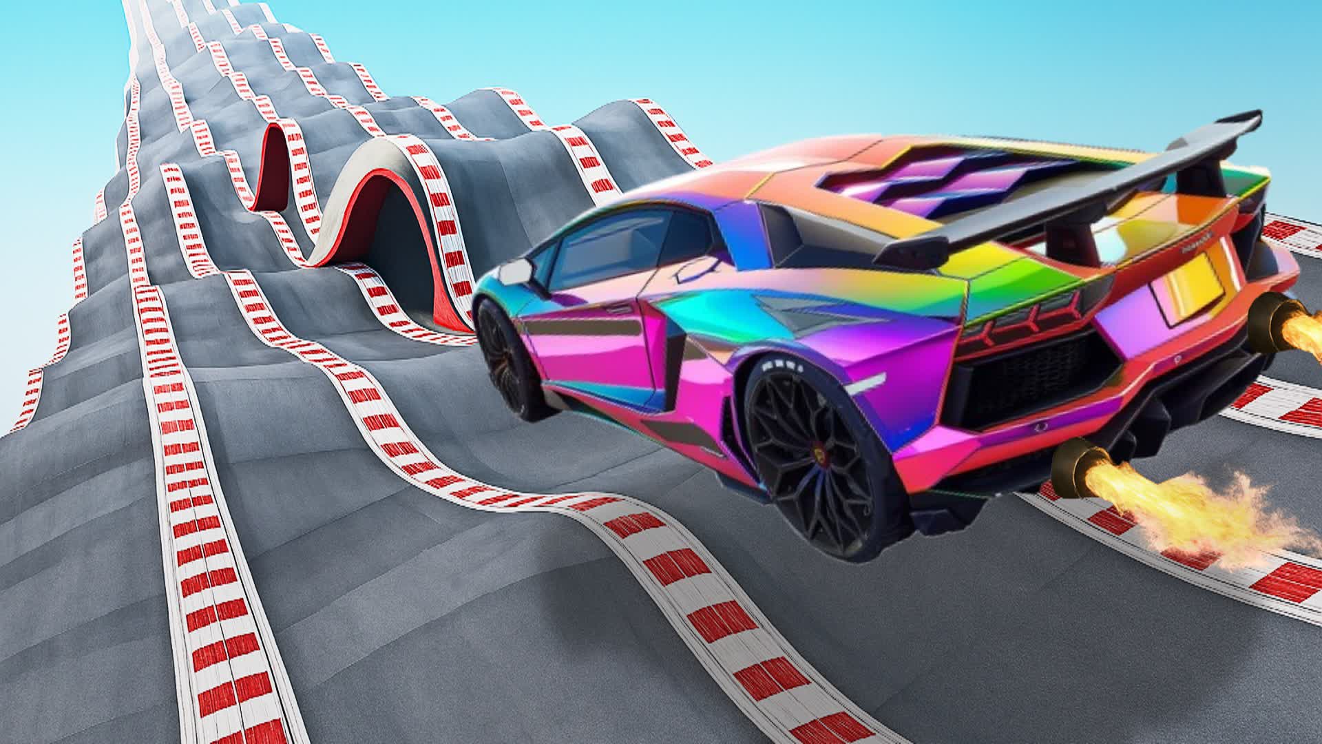 レインボー カー パルクール