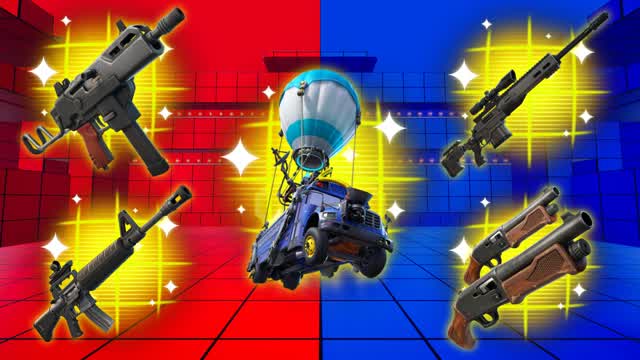 BATTLE BUS RED VS BLUE 🔴🔵