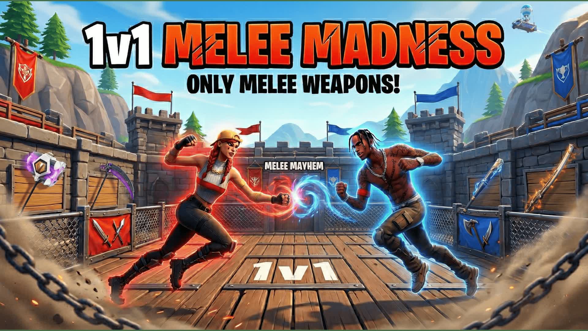 1v1 MELEE MADNESS PvP , PvE