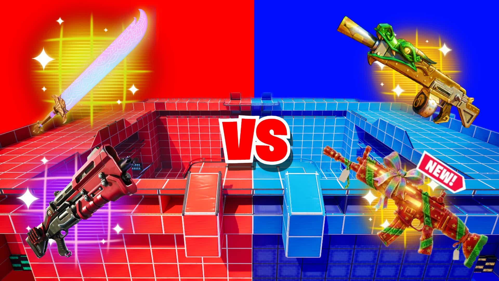 🔵red vs blue amazing battle 🔴