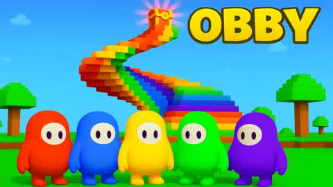 SUPER FALL GUYS OBBY DROPPER 🌈🎉💎