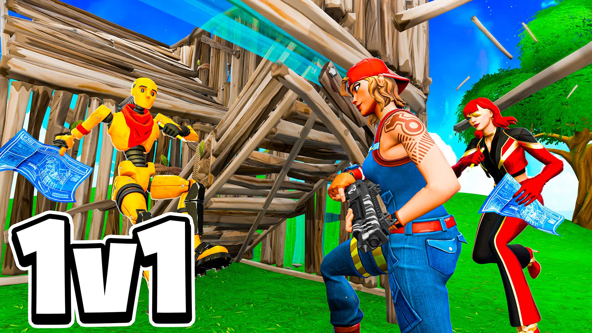 Building Wars 1v1 حرب المباني