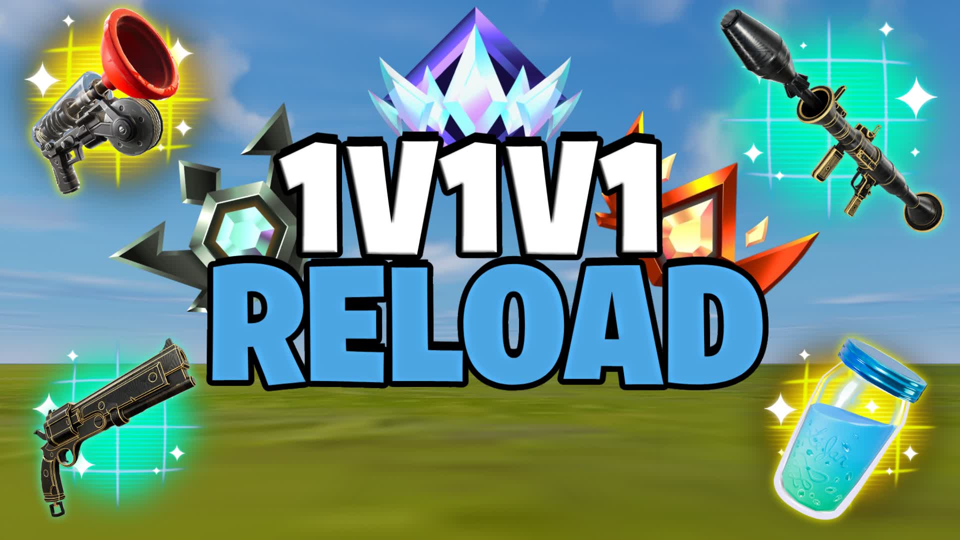 🎯 1v1v1 Ranked Reload Instantly 1v1 FFA