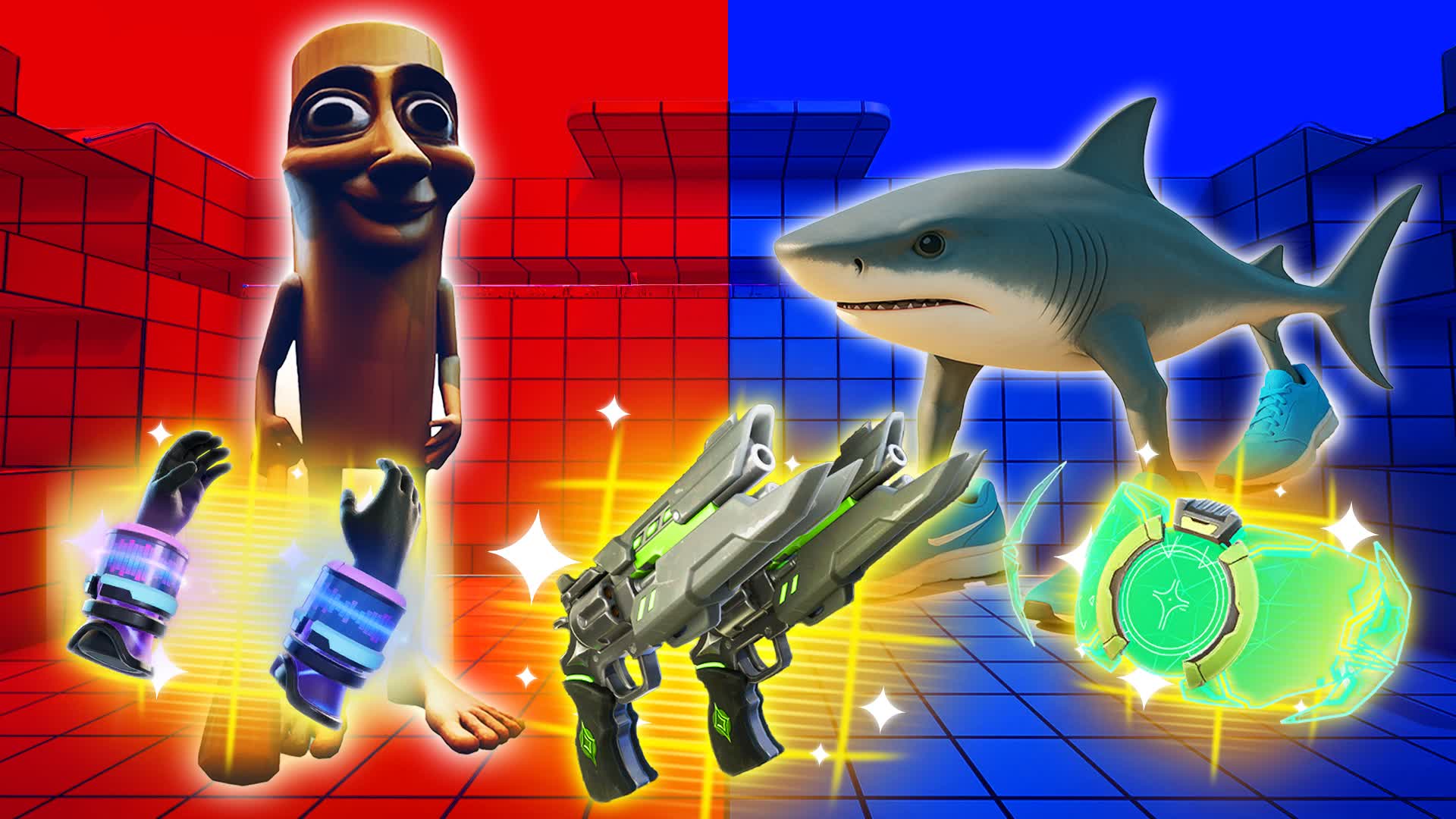 MEGA SUPER RED VS BLUEπ΄π΅