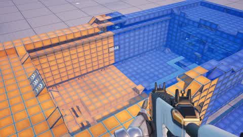 Crazy blue versus orange