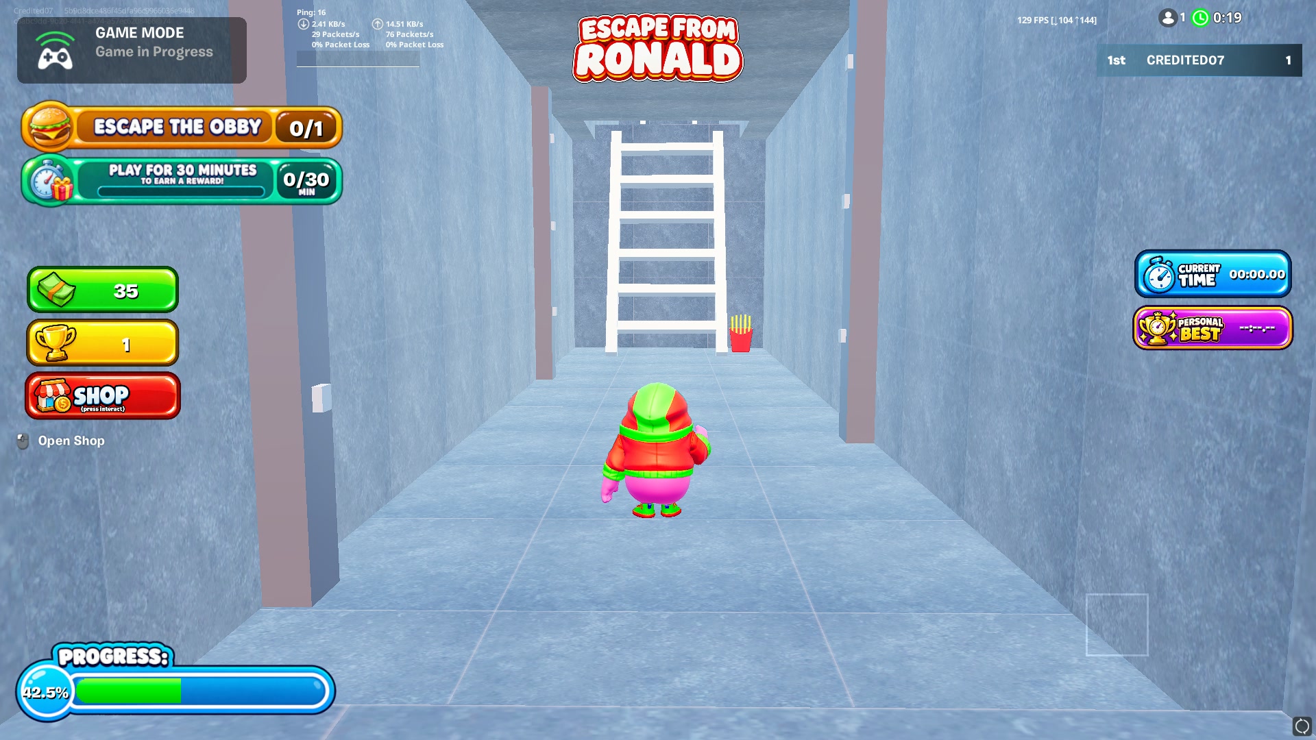 ESCAPE FROM RONALD [OBBY] FALL GUYS 5222-4985-1490 by credited ...