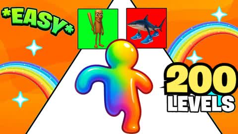 🌈EASY FALL GUYS OBBY PARKOUR 🌈