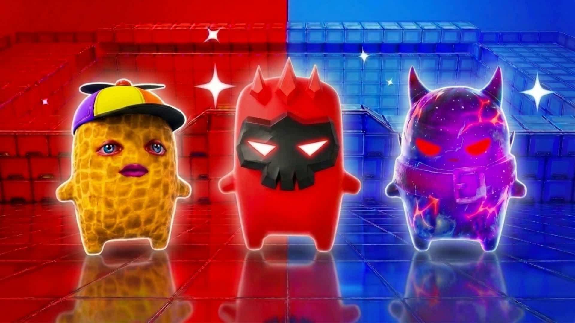 SUPER CRAZY FUN RED VS BLUE 🔴🔵HAPPY