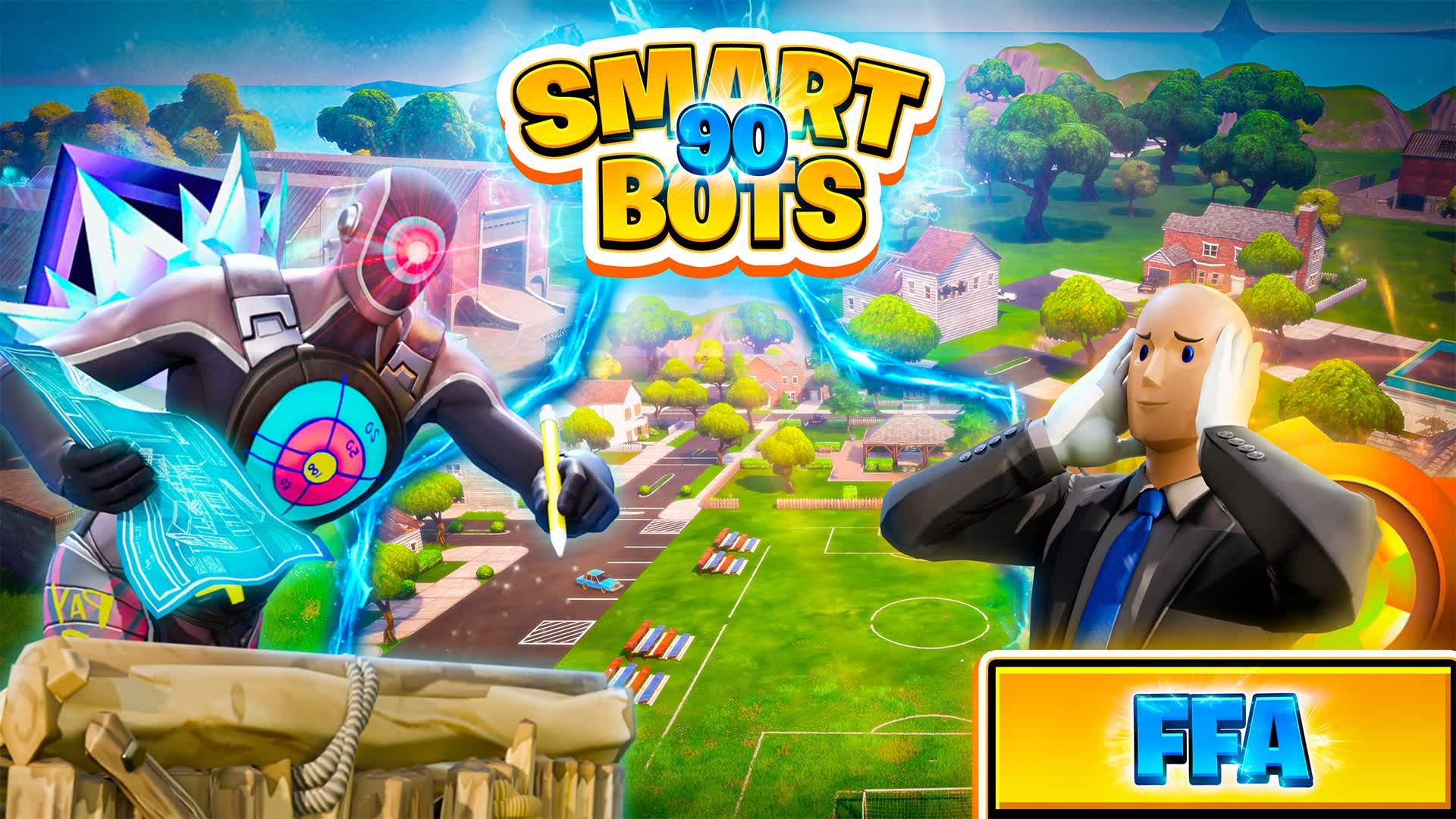 90 Smart Bots - Free For All