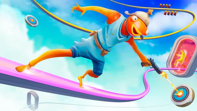 ⛸️ RAIL RUSH COMBAT 🎯