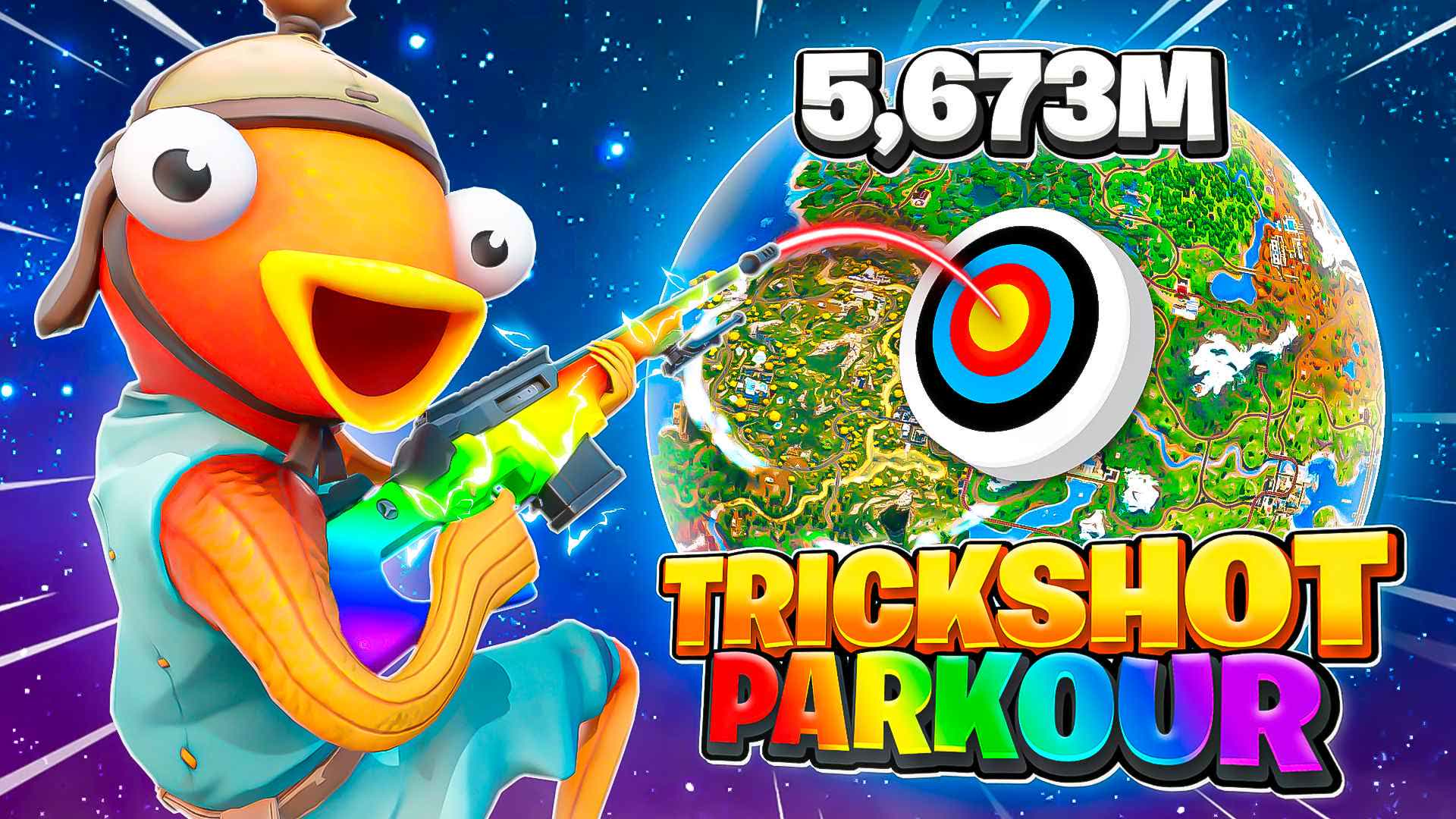 ⭐️ EASY TRICK SHOT PARKOUR 🎯