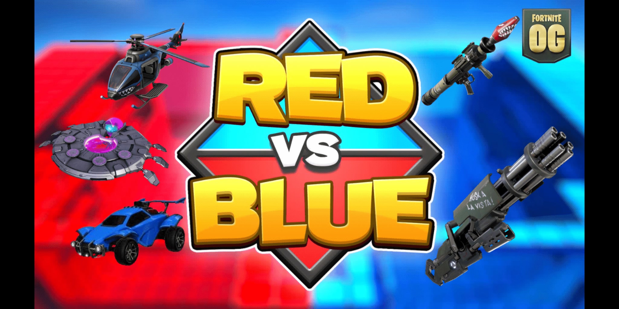 MEGA RED VS BLUE!🔴🔵