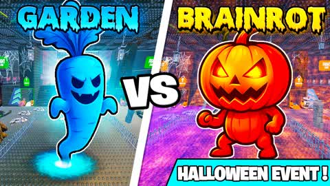 Brainrot vs Garden 🔴🔵