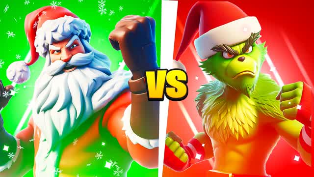 🎅 SANTA vs GRINCH 🐸🎄MINI RED VS BLUE