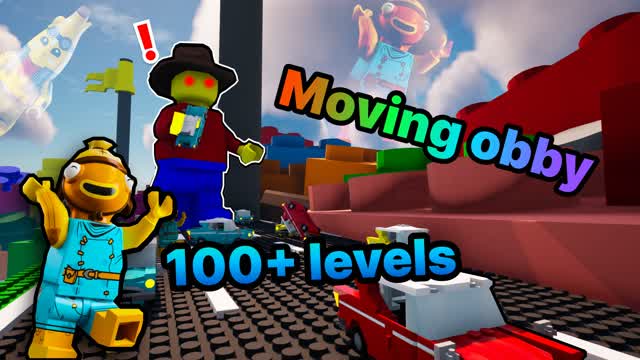 100+ MOVING LEVEL DEATHRUN 🌈🌟