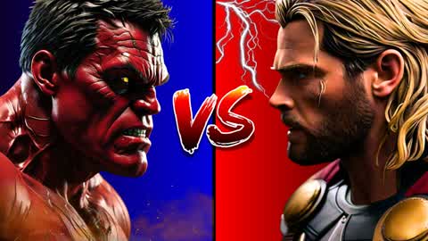 RED VS BLUE-HEROES VS VILLIANS