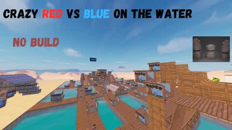 🔵Crazy RED VS BLUE on the water🔵
