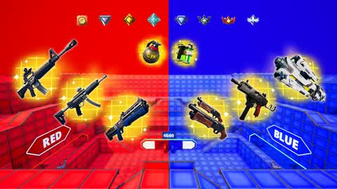 RED VS BLUE 🔴🔵 - ⭐ALL WEAPONS + TMNT