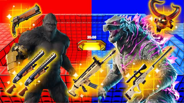 GODZILA VS KING KONG 🔴🔵