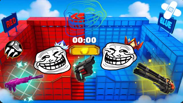 TROLL RED VS BLUE RANKED 🤡🔴🔵