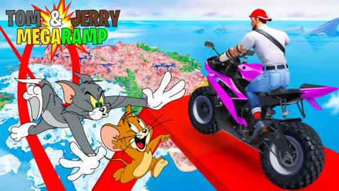 🐭Tom and Jerry MEGA RAMP😺