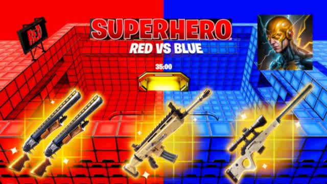 SUPERHERO RED VS BLUE đŽđ”