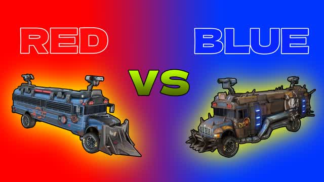 Vehicle Red vs Blue🚌🔴🔵