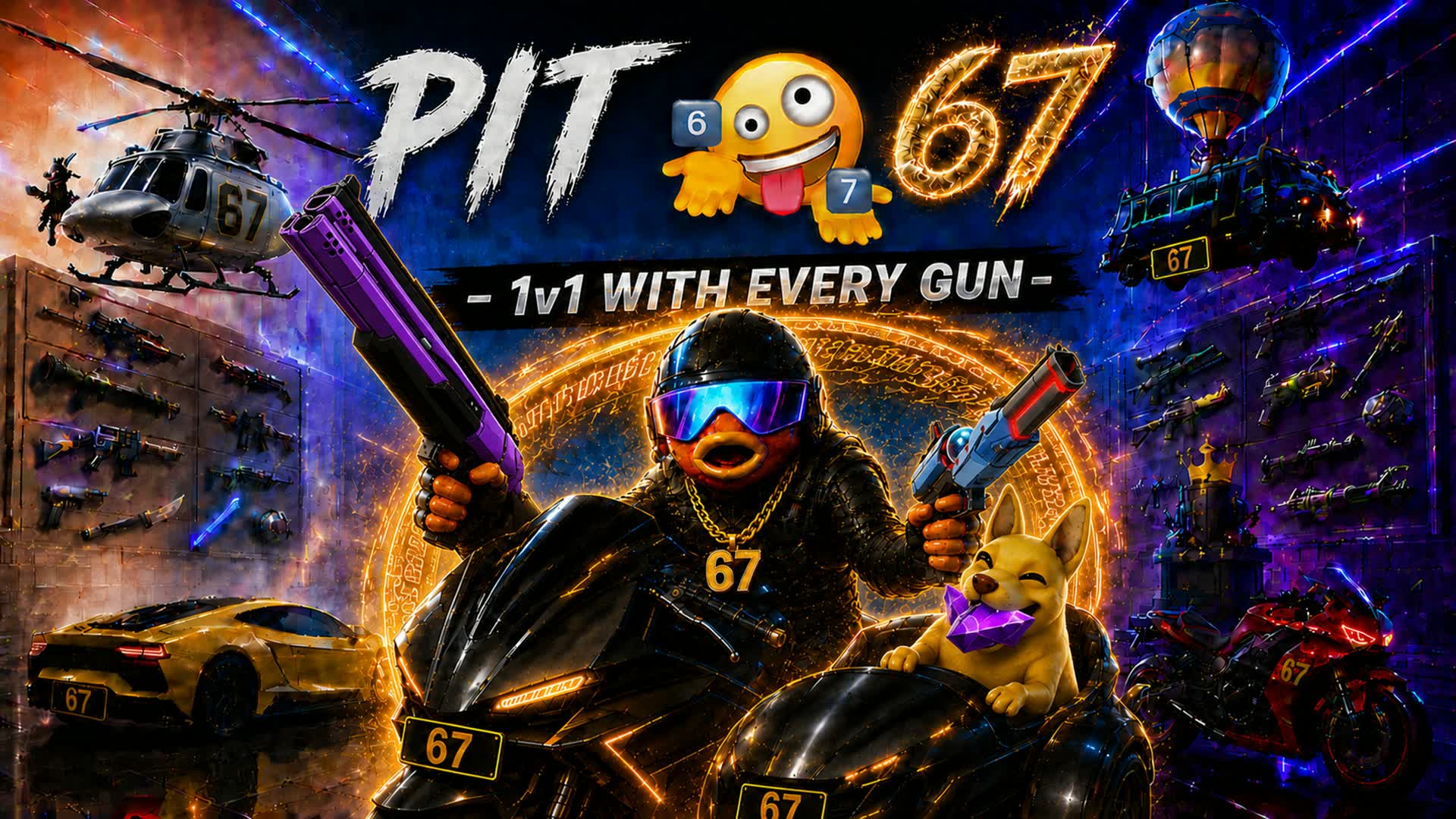 PIT 67 - 1v1 WITH EVERY GUN ⁶🤷⁷
