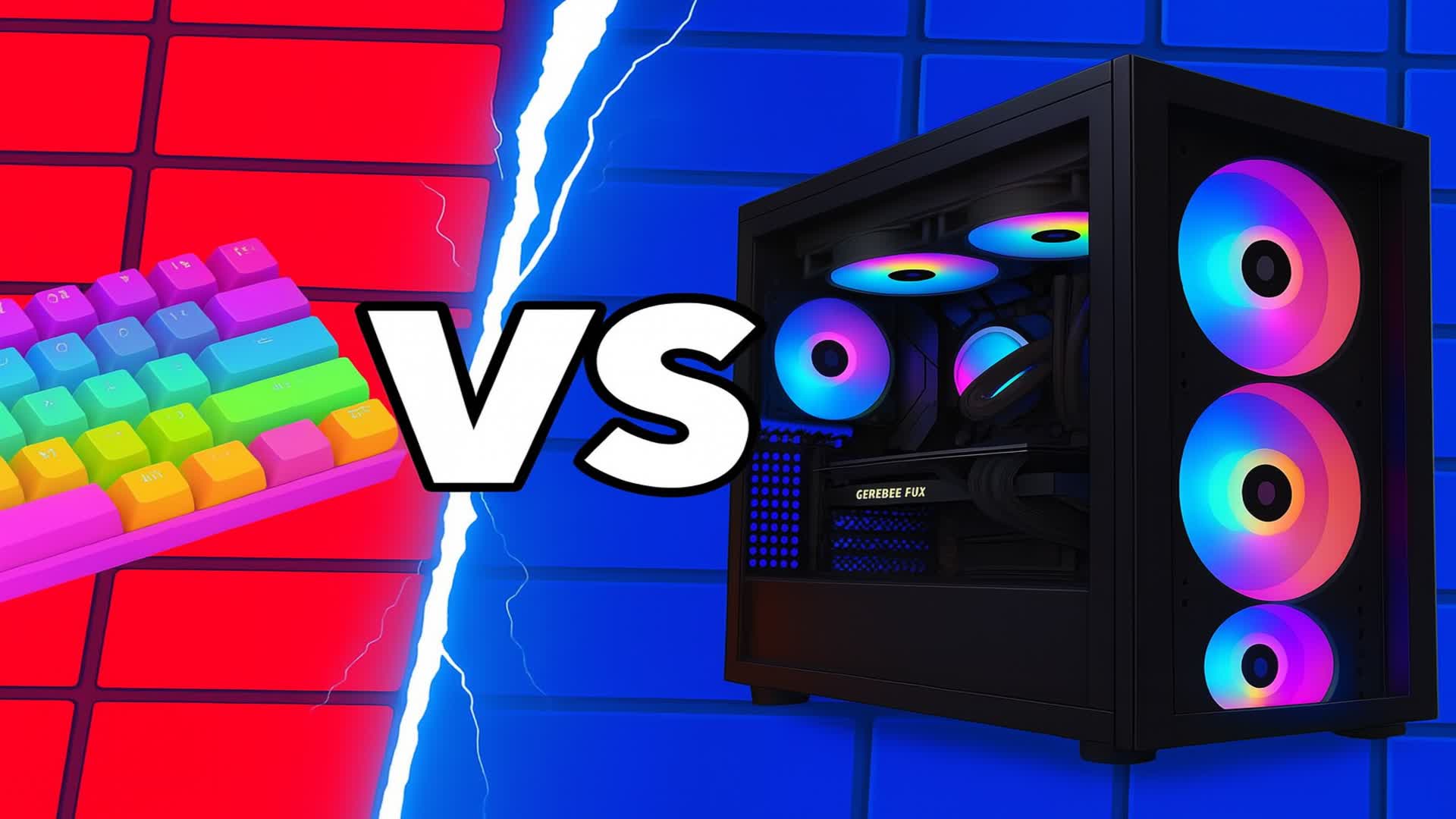 🔴PC VS MANETTE RED V BLUE 🔵