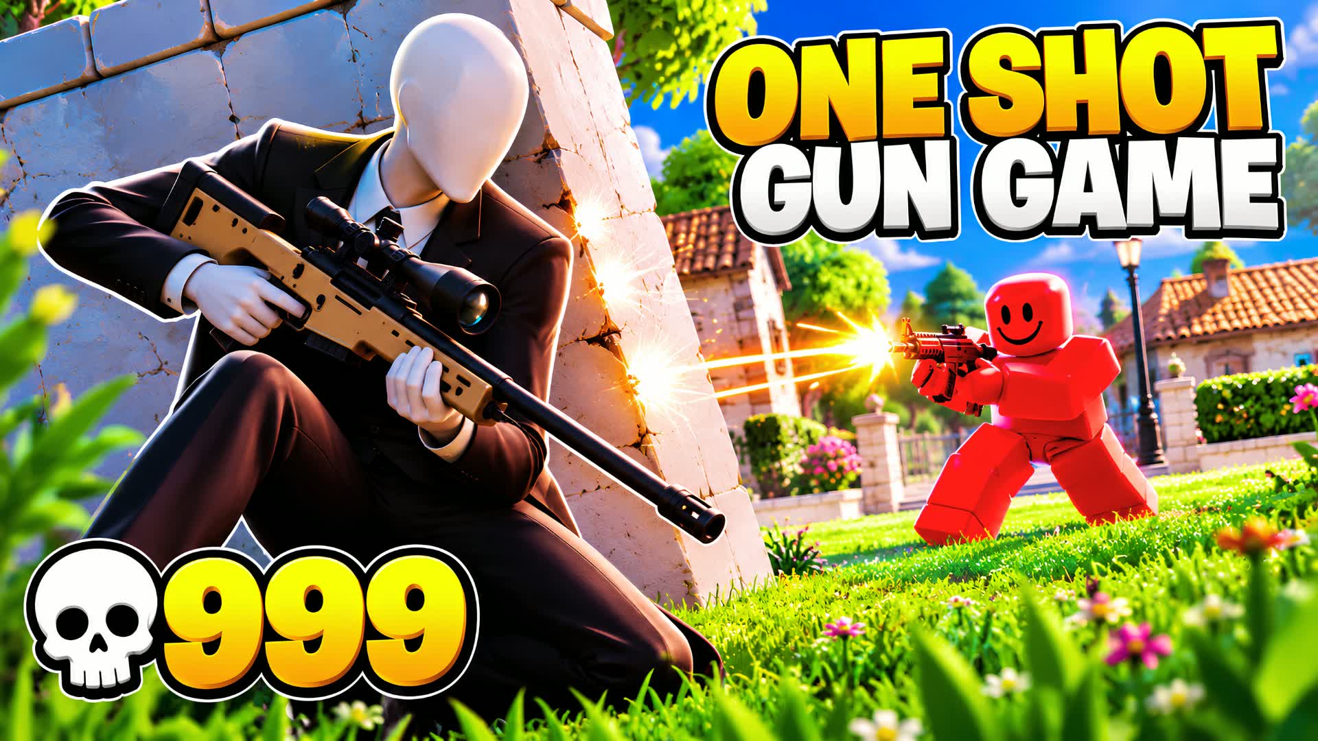 😎GUN GAME 🔫 HORROR ONE SHOT