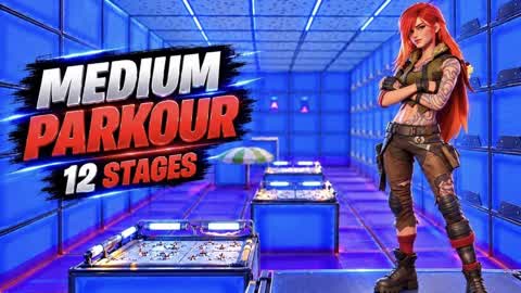 Parkour 12 stages of medium difficulty