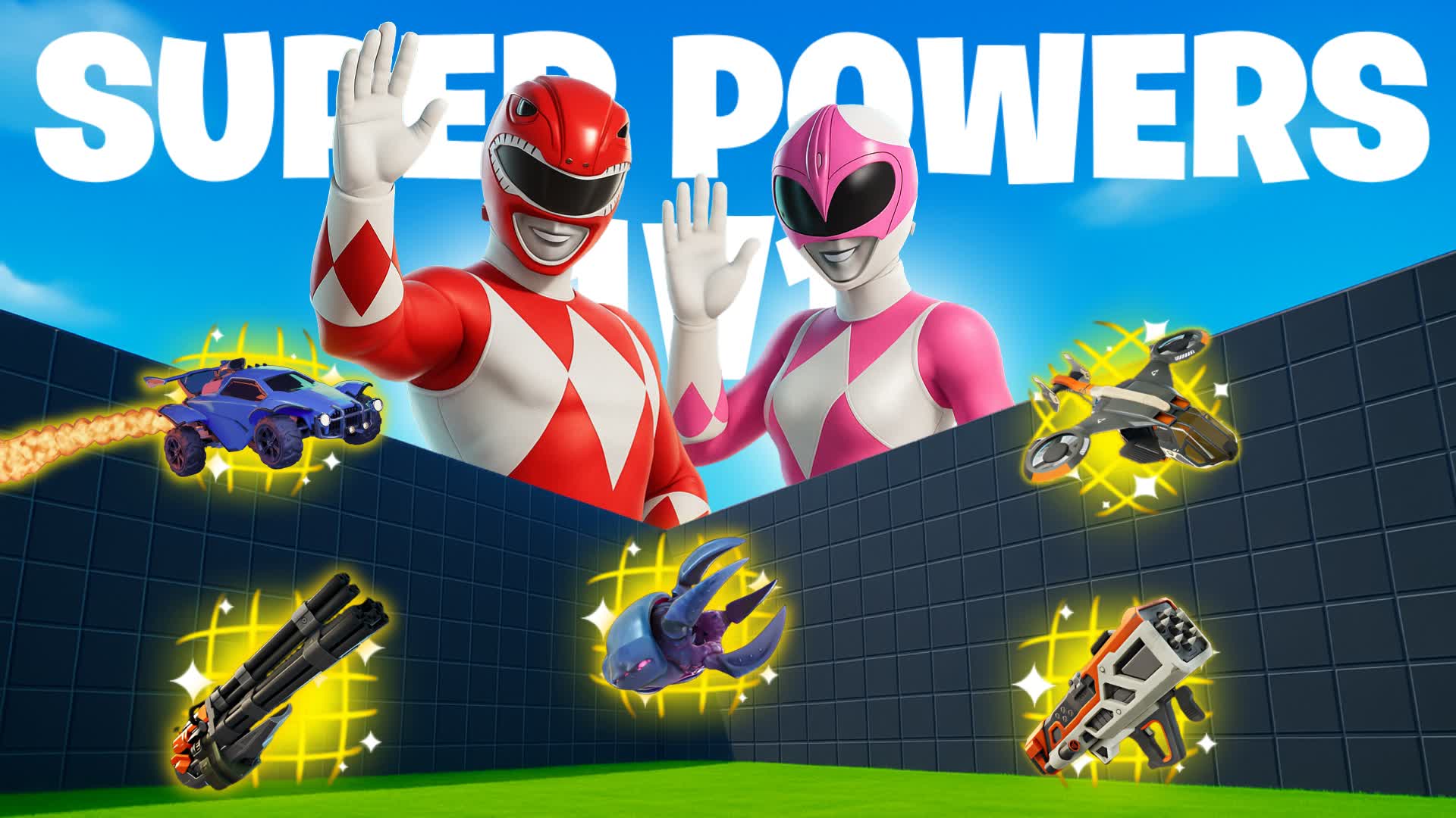 SUPER POWERS 1V1 FFA - ALL GUNS