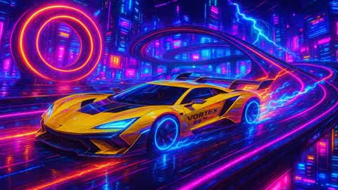 Rocket race on track