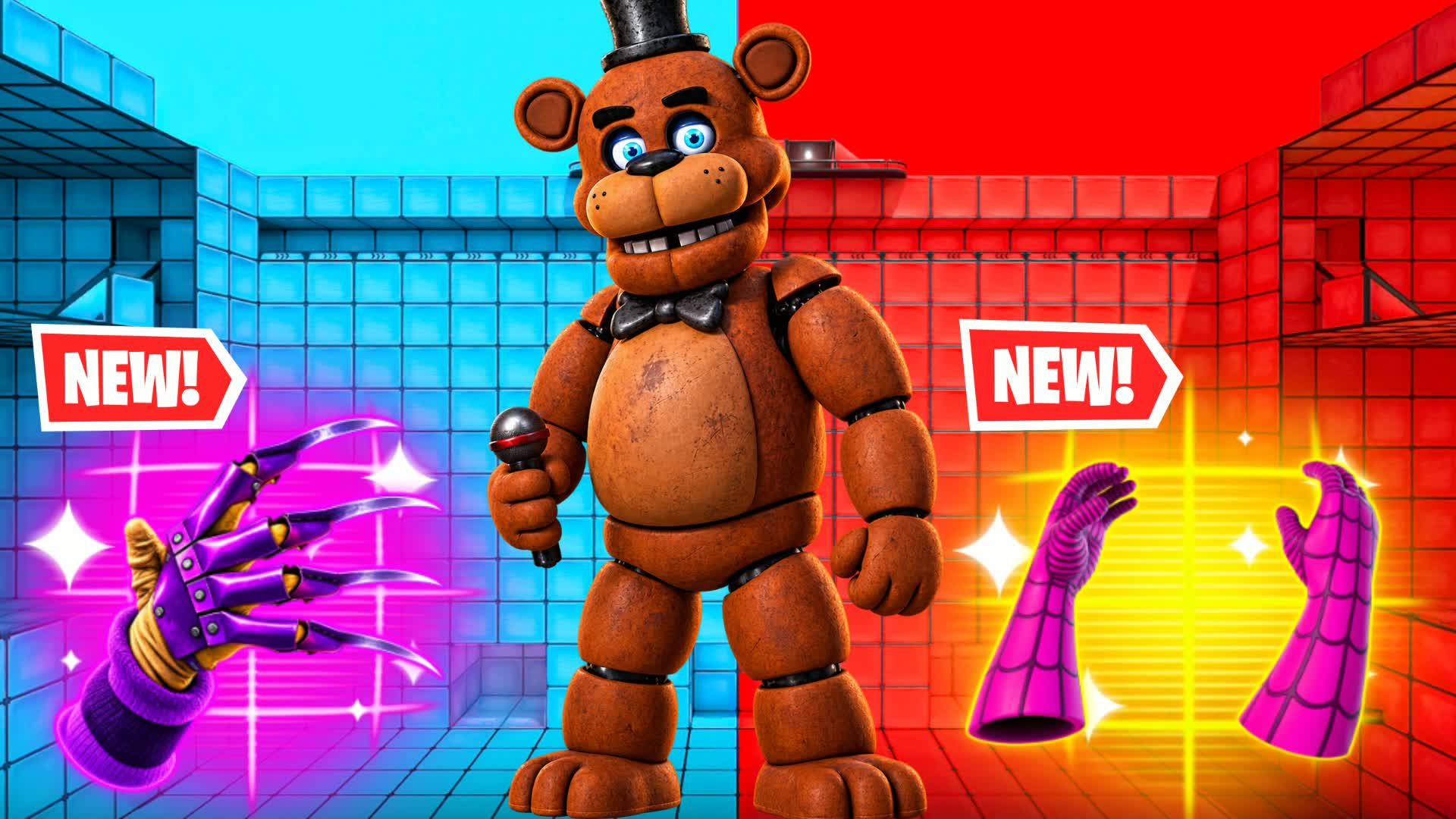 RED   VS BLUE FNAF ALL GUNS CHILL 225