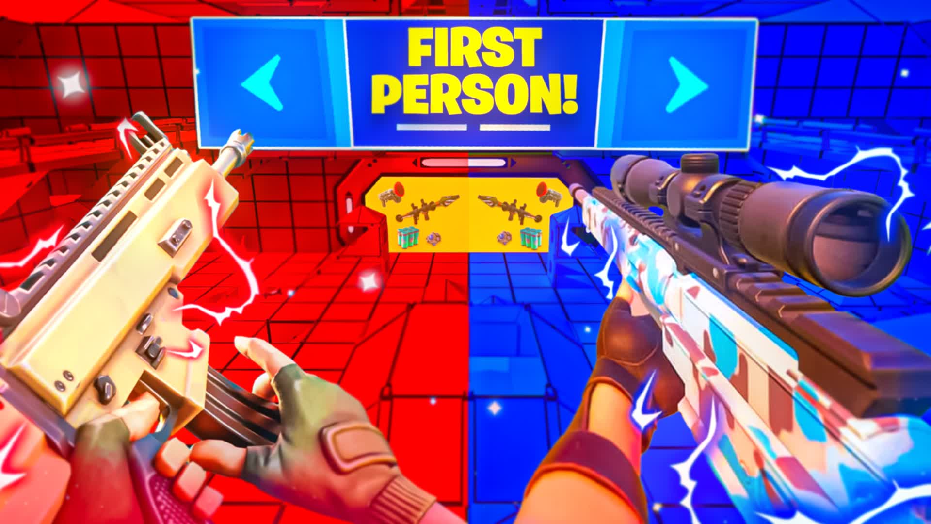 FIRST PERSON TOP RED VS BLUE 🔴🔵