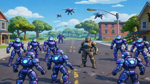 99 BOTS ATTACK ESCAPE