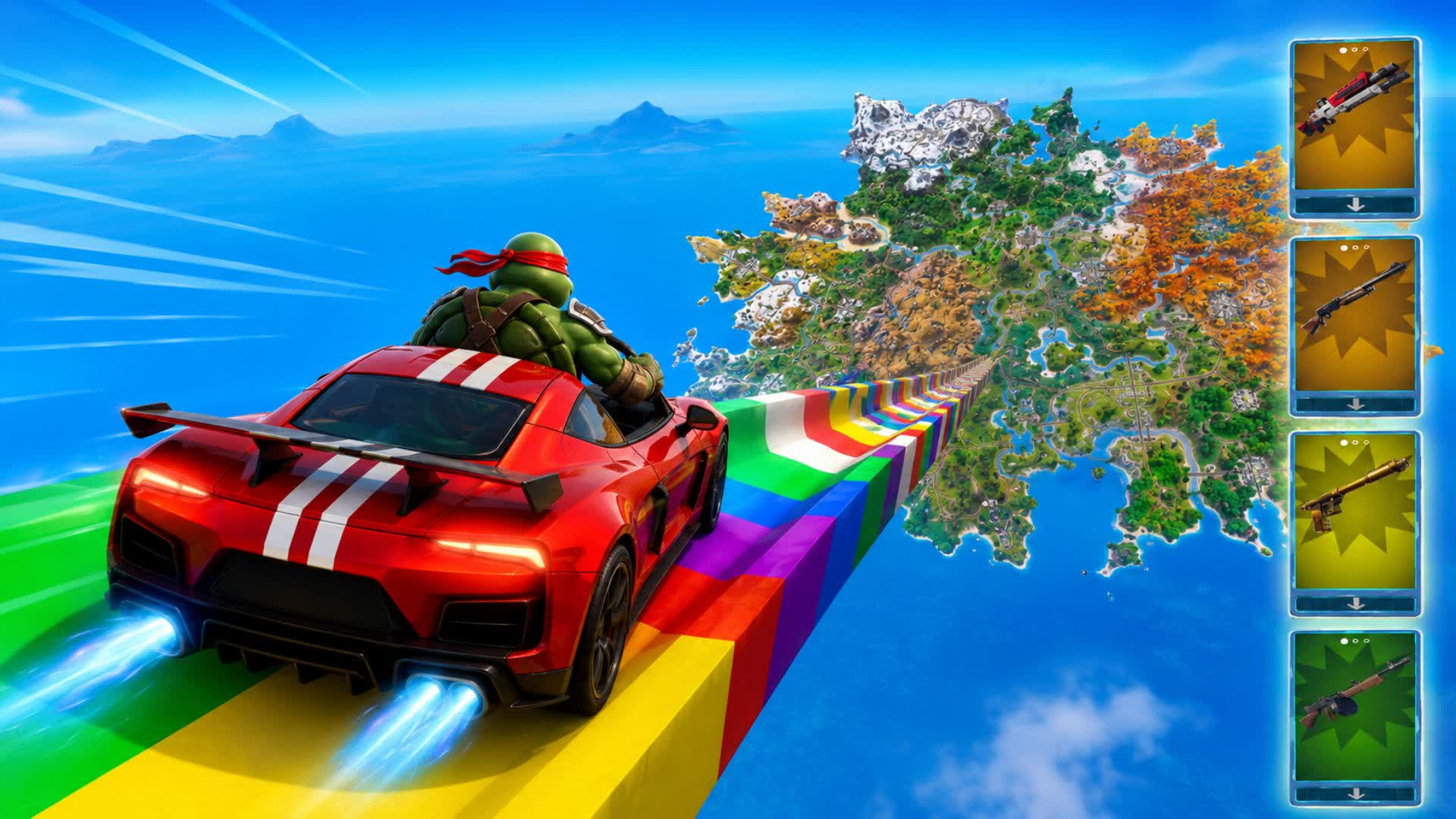 🐢TMNT 🚗MEGA RAMP CARS GAMES