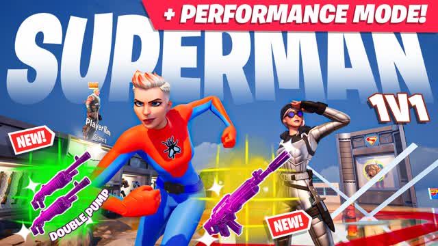 SUPERMAN 1V1 BUILD FIGHT (PERFORMANCE)