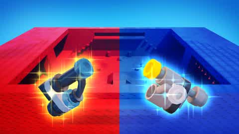 MEGA RED VS BLUE BLOCKS 🔴🔵