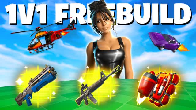 1v1 Freebuild Practice With Every Gun 🔫