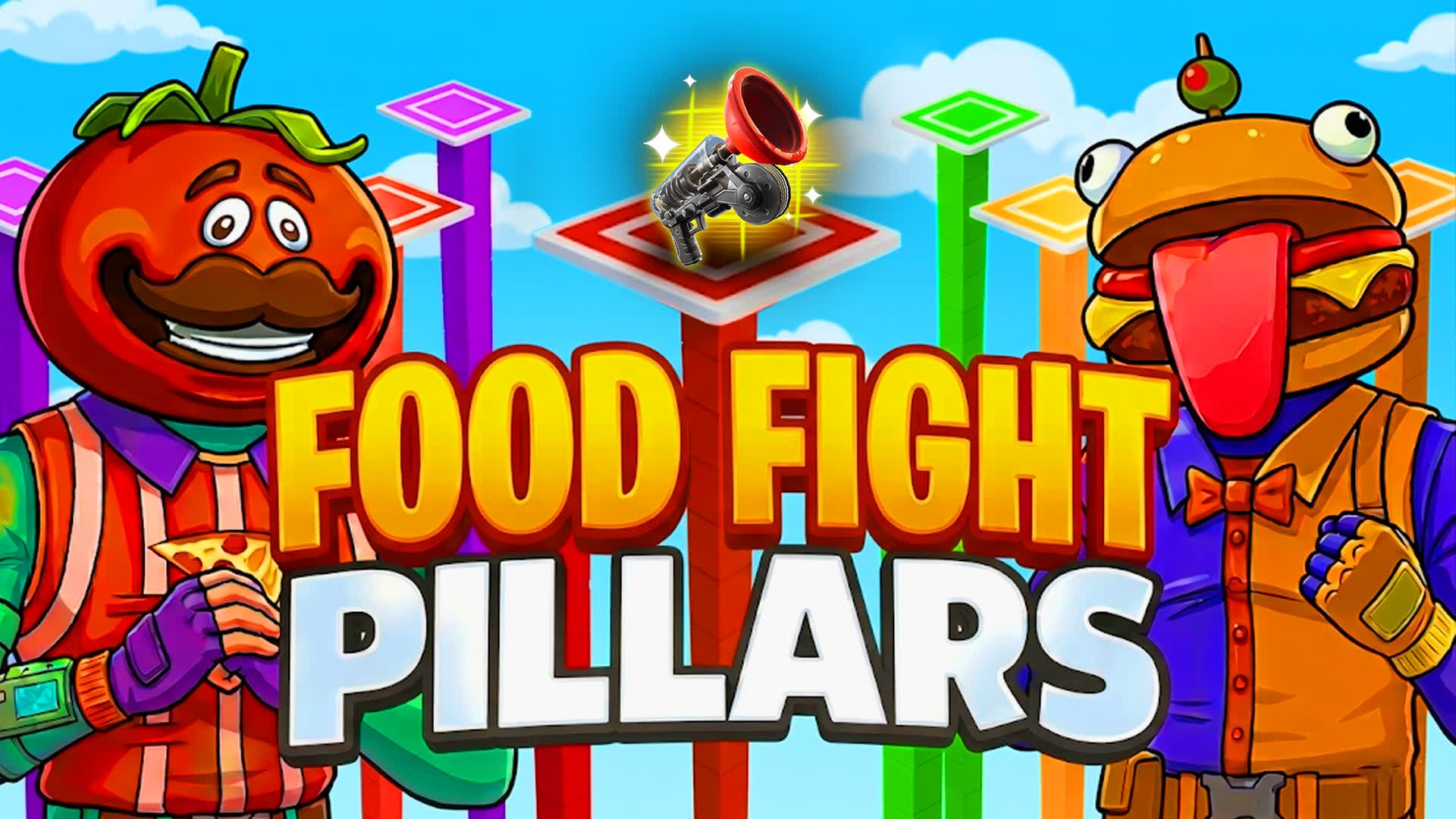 🍅 FOOD FIGHT PILLARS 🍔