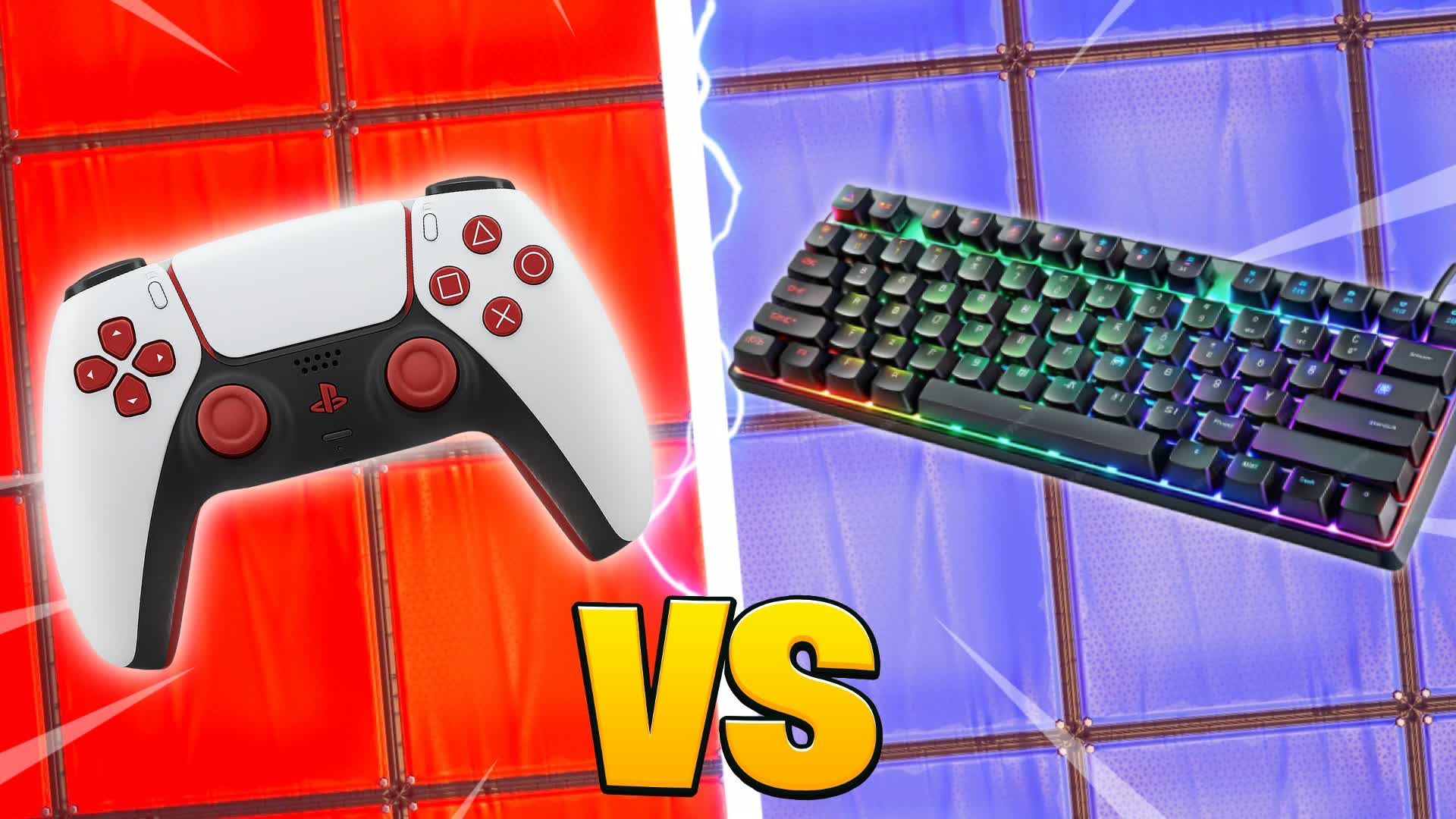RED VS BLUE 🔵🔴 CONTROLLER VS KBM